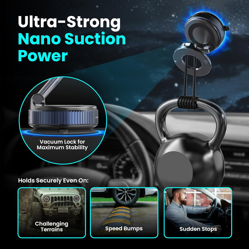 Magnetic Vacuum Phone Holder