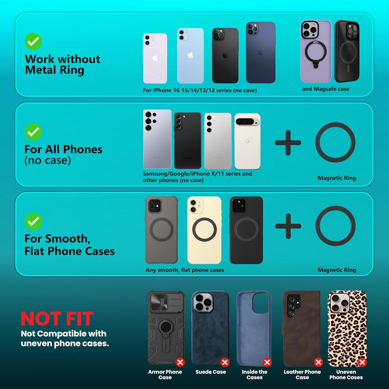 Magnetic Vacuum Phone Holder